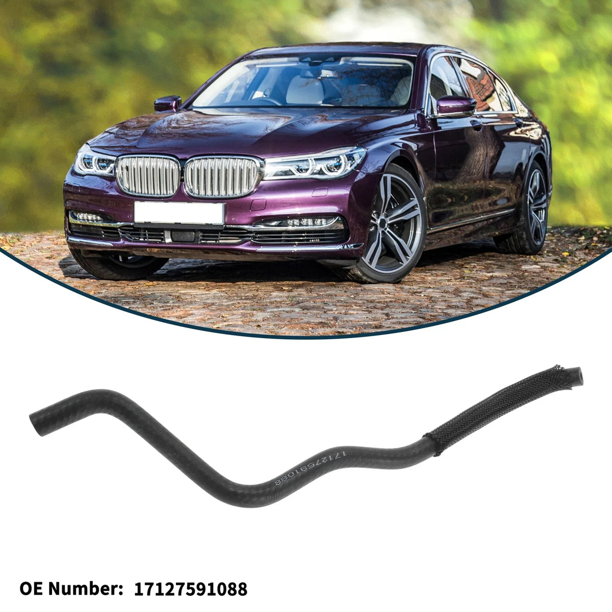Radiator Hose No. 17127591088 for BMW 760Li (2010–2015)