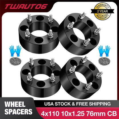 4PCS 2" Wheel Spacers for Honda Rancher Recon 250 Yamaha Kawasaki (2010–2026)