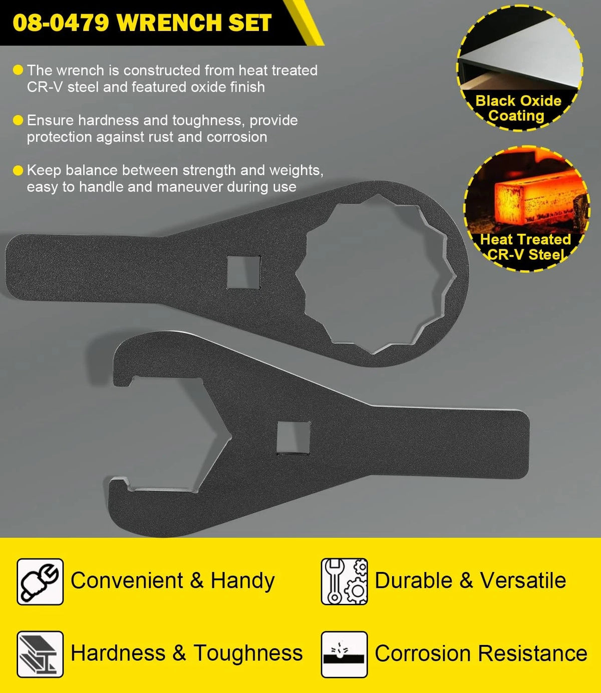 Set of 2 ATV Axle Wrenches for Honda TRX 250X 300X 300EX