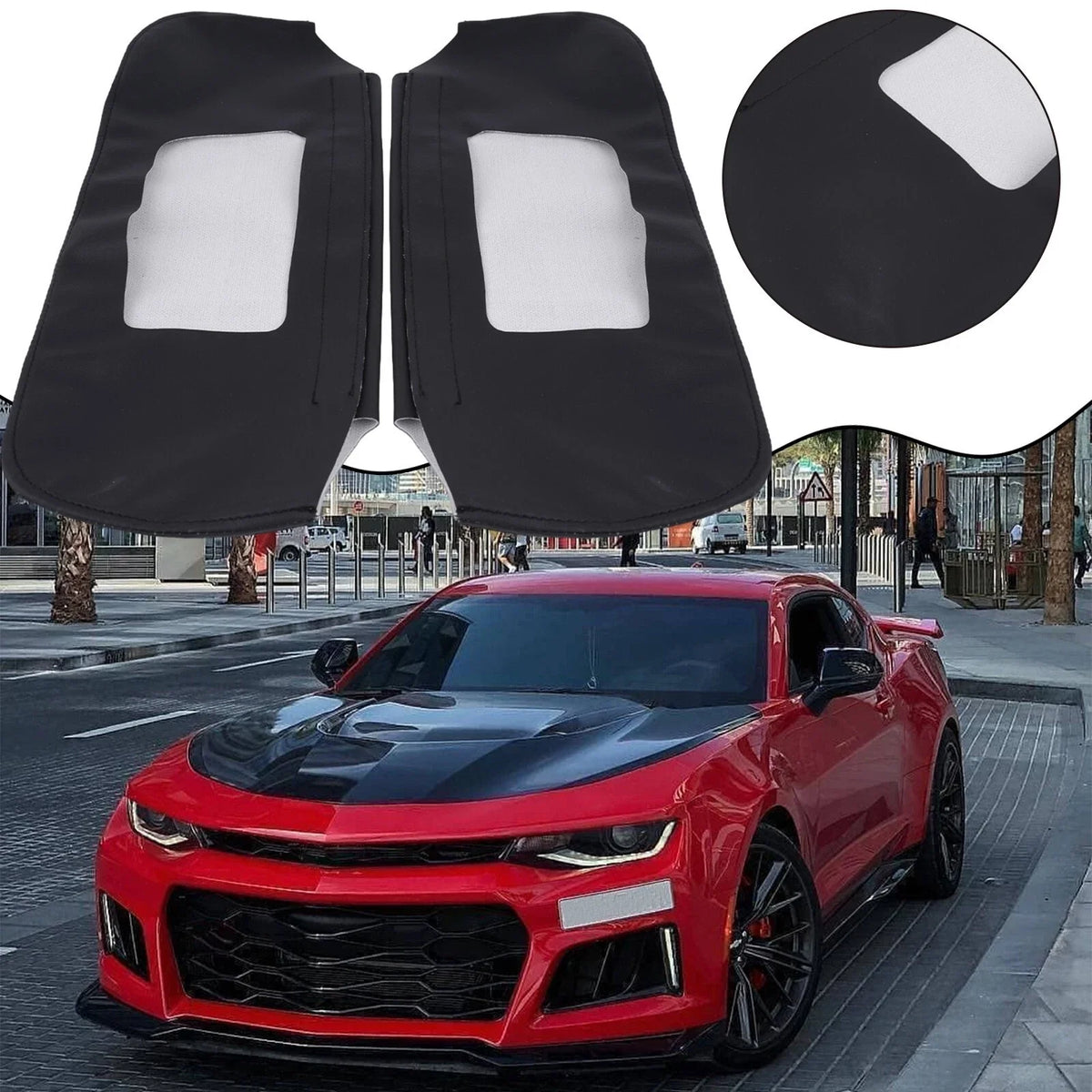 Leather Sun Visor Replacement Cover Trim for Chevrolet Camaro (1993–2002)