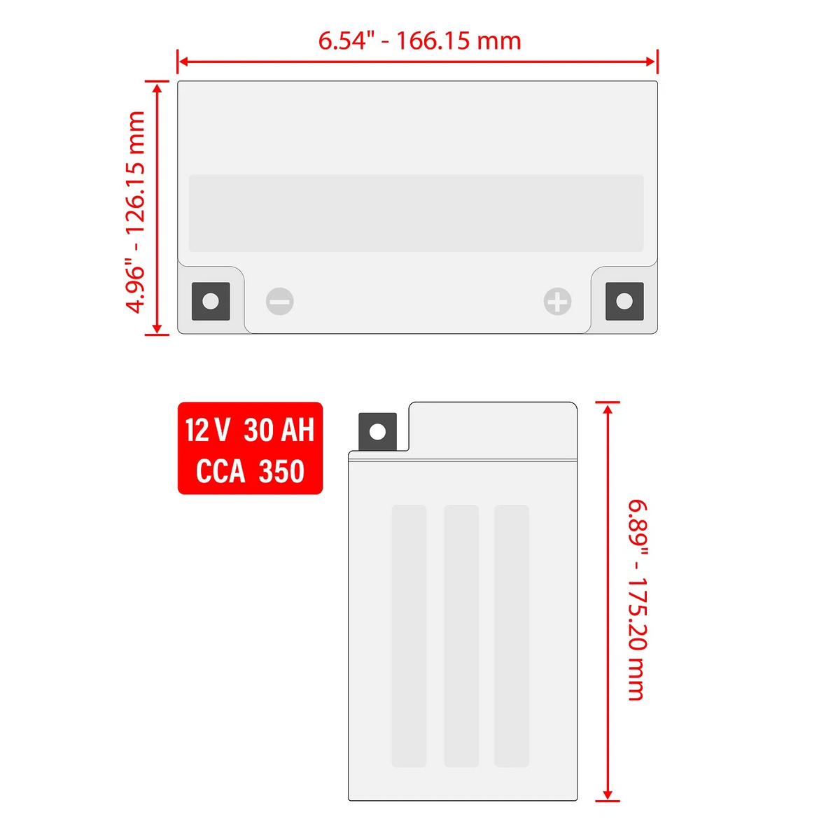 AGM Battery for Seadoo GTX S 155 (2012–2015)