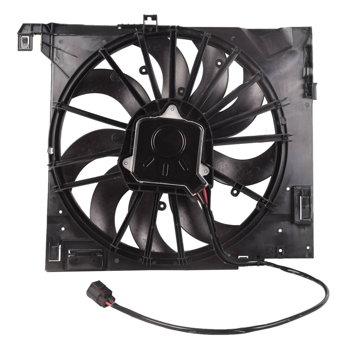 Radiator Cooling Fan Assembly for Jaguar XJ XJR XF XFR XKR (2004–2019)
