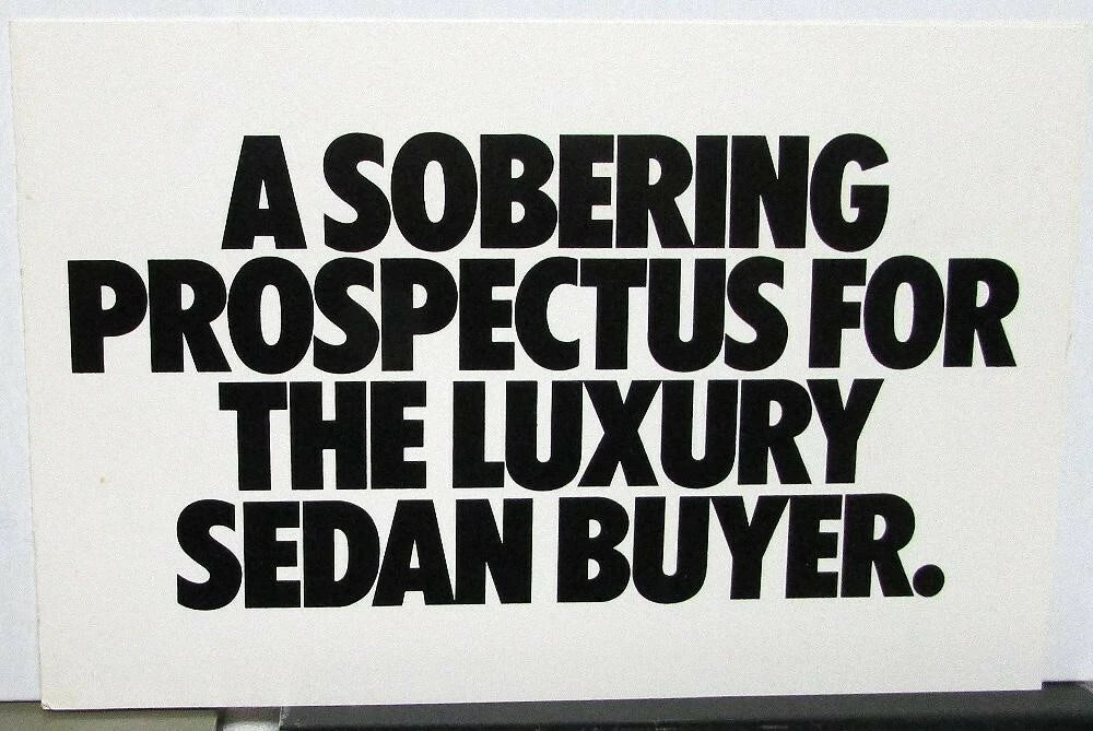 BMW 5 Series Sales Brochure Folder (1980)