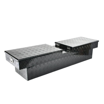 72" Aluminum Double Lid Gull Wing Tool Box for Pickup Trucks