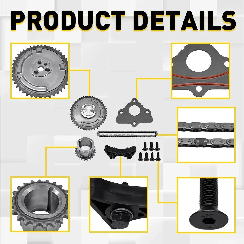 Timing Chain Kit for GM 4.8L 5.3L 6.0L LS2 LS3 L99 LS4 LS9 LSA (2007–2013)