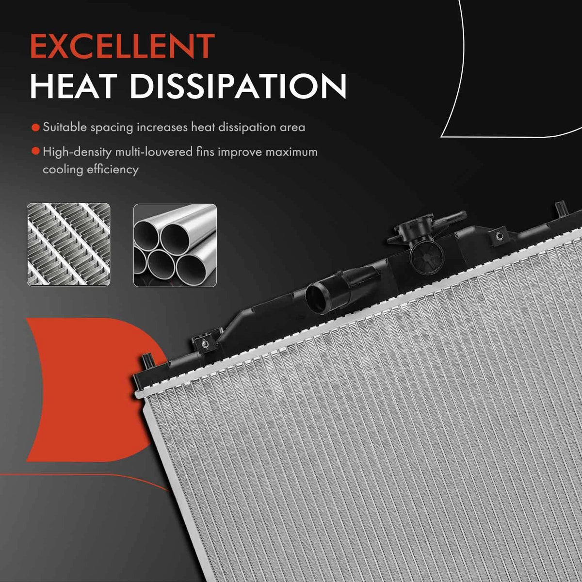 A-Premium Aluminum Radiator for Mazda CX-3 (2016–2021) PEHN15200, PEHH15200, 13585, CU13585