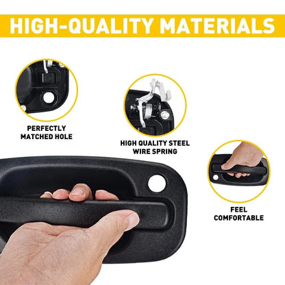 Exterior Door Handle Set of 2 for w/ Key Hole