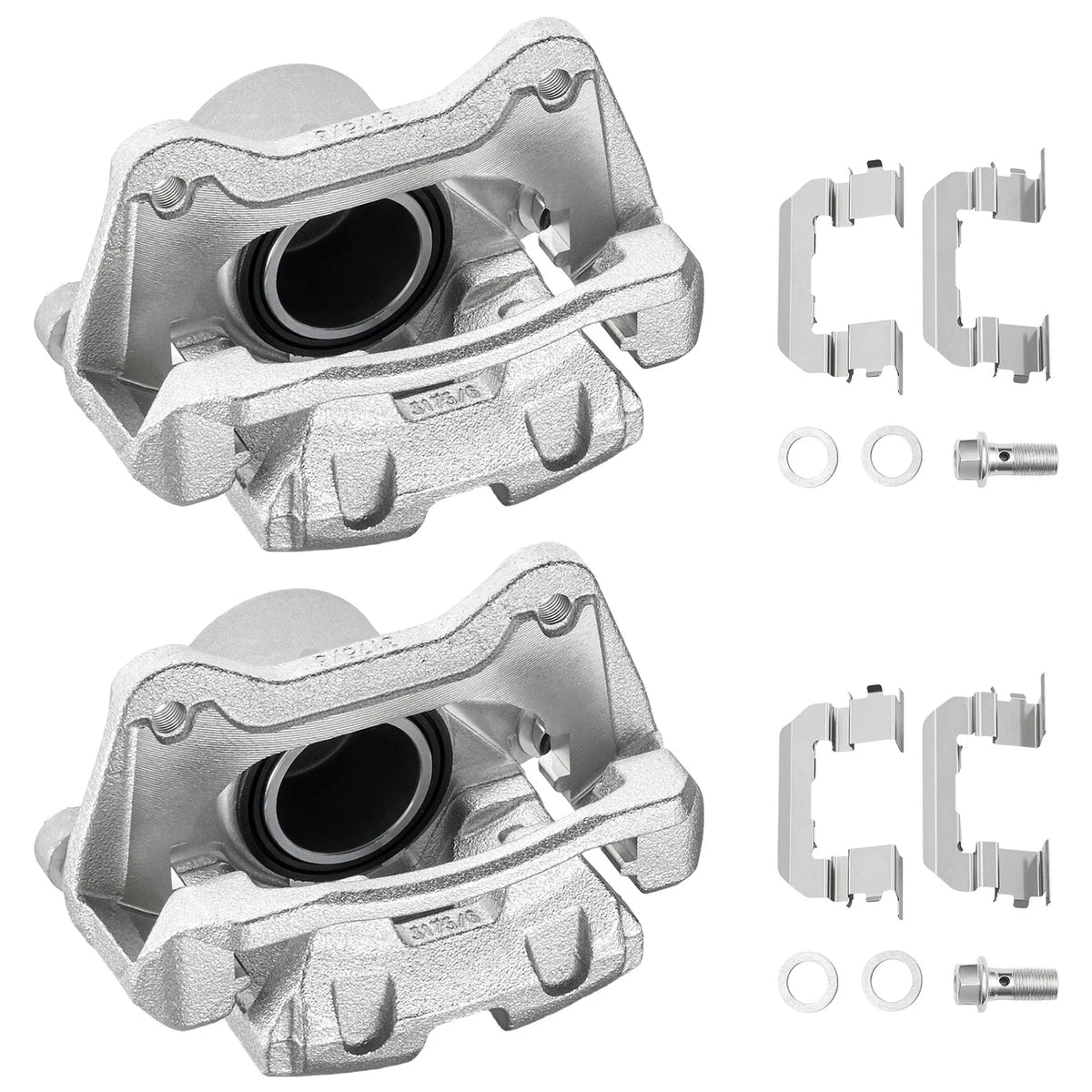 Pair Front Brake Calipers w/ Bracket for Hyundai Sonata (2011–2014)