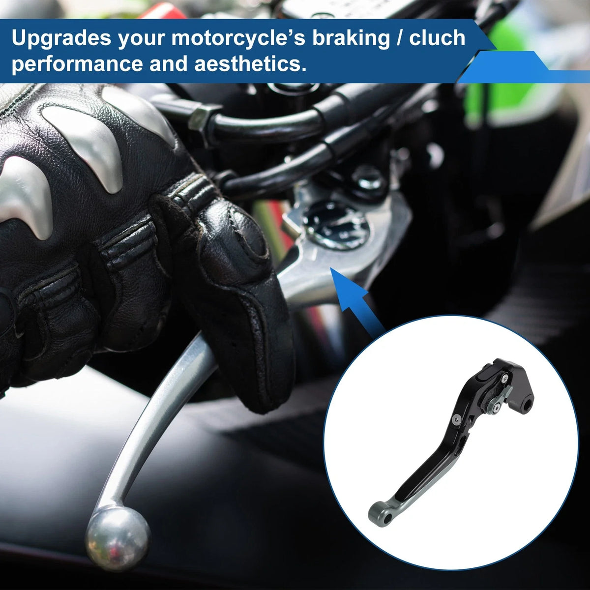 Adjustable Brake Clutch Lever for Honda NC700 (2016–2020) Titanium Black