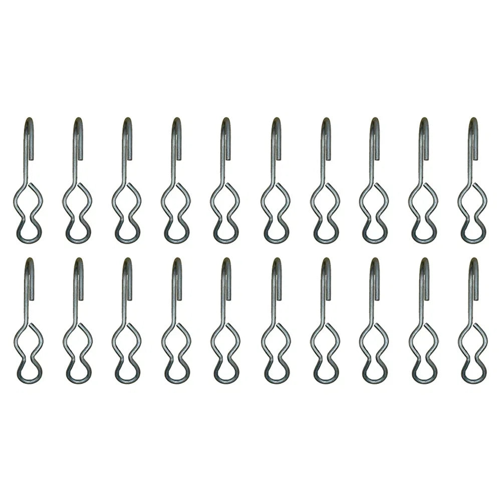 20 SJ Hooks for Rubber Rope Bungee Cord Tarp Strap Tie Down Hook