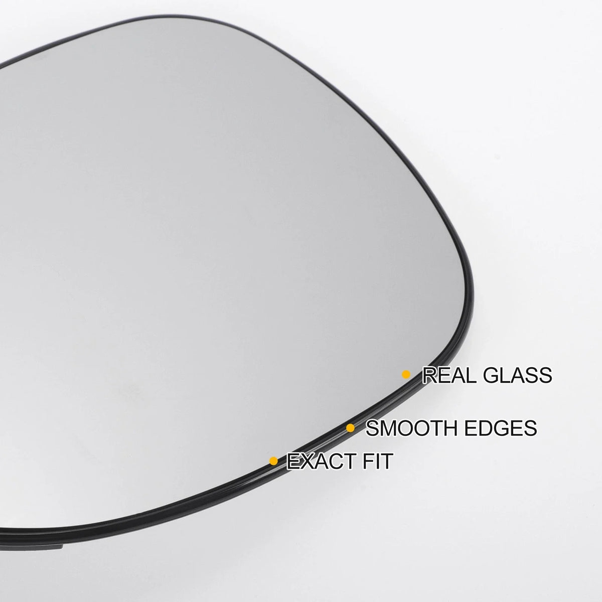 Heated Left Side White Mirror Glass for Honda Civic (2005–2012)