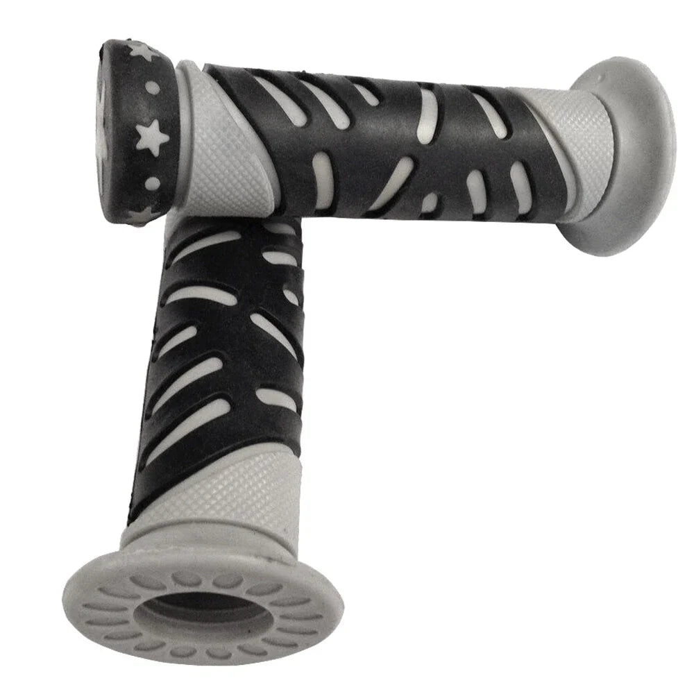 Set of 2 Gray Star Hand Grips for Honda XVS1100A XVS11AA V-Star Classic