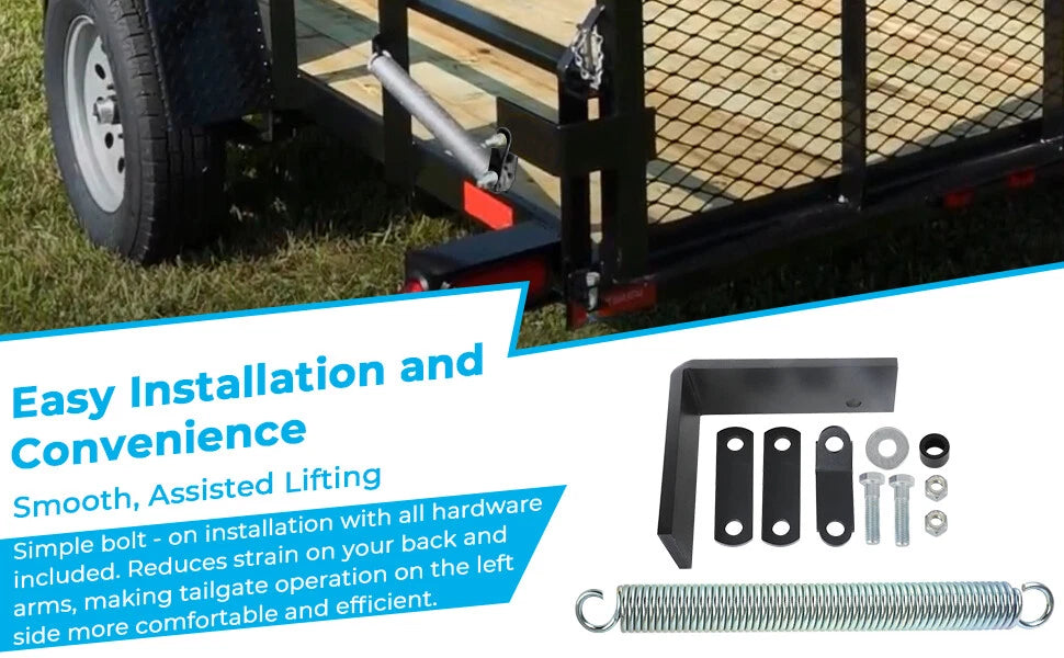 Trailer Tail Gate Spring Lift Assist Kit for Utility & Trailer Tailgates