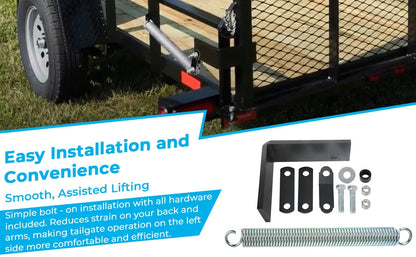 Trailer Tail Gate Spring Lift Assist Kit for Utility & Trailer Tailgates