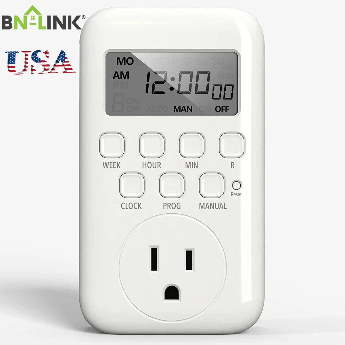 Programmable Digital Timer Switch Outlet for Various Applications