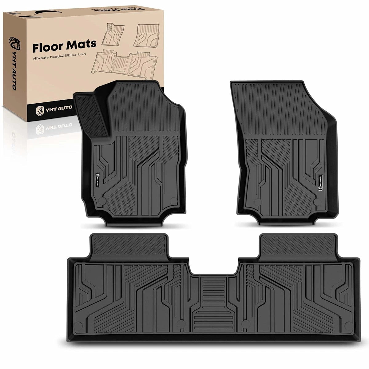 Floor Mats Set of 3 for Chevy Equinox (2018–2022) 18089706