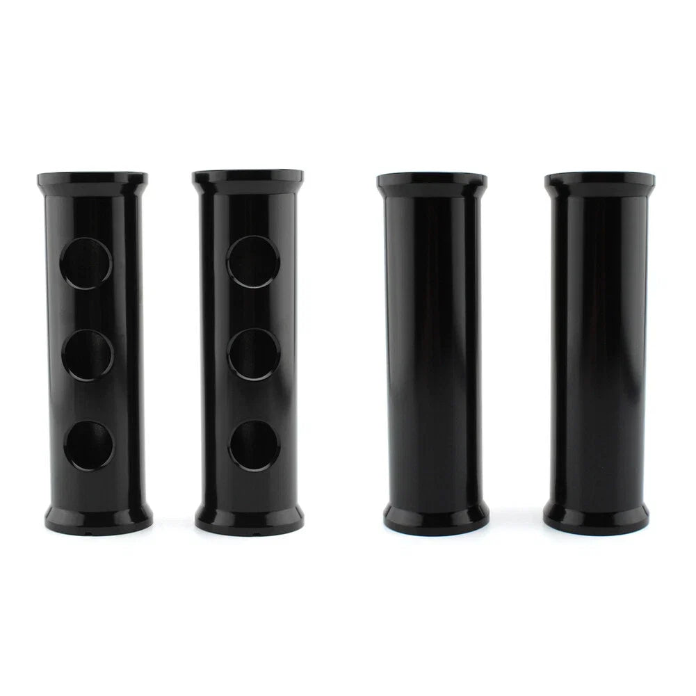 2X Front Fork Covers for Harley 883 1200 (2000–2021) Aluminum Black