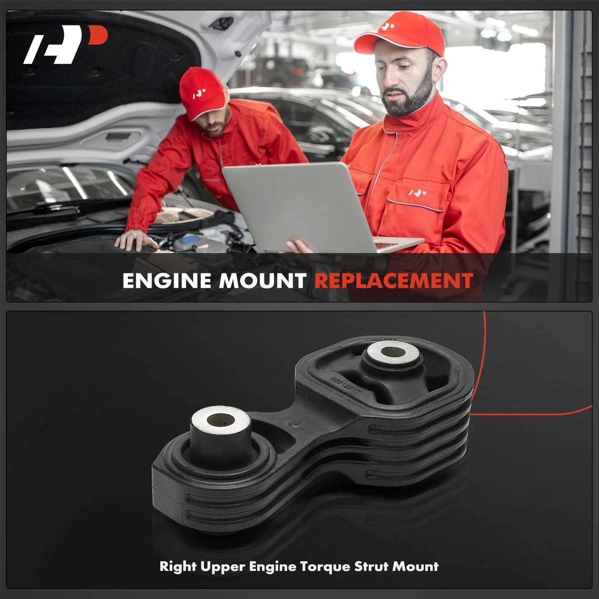 Right Upper Engine Torque Strut Mount for Honda Accord (2018–2020) 50880TVCA31, A65125