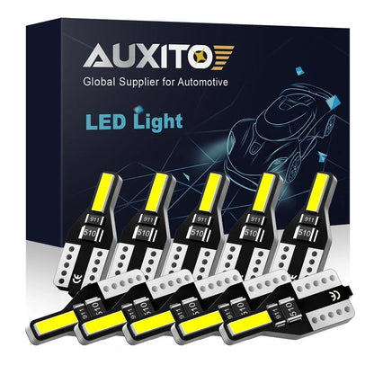 10x LED Light Bulb T10 194 2825 for Automotive (Universal Fit)