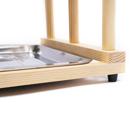 Wood Bird Play Stand for Parrots (Pet Parrot Playground)