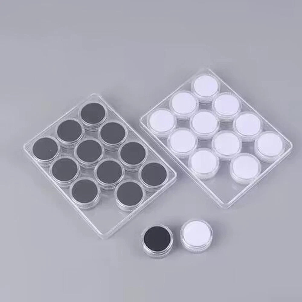24PC Plastic Capsule Storage Box for Jewelry Gem Beads Display Case