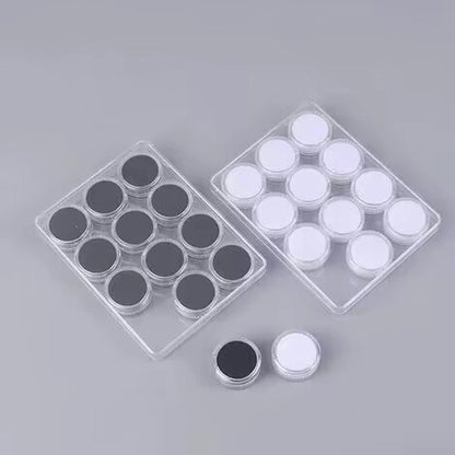 24PC Plastic Capsule Storage Box for Jewelry Gem Beads Display Case