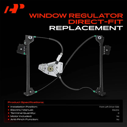 Power Window Regulator for Dodge Challenger (2008–2019) 68043885AA, 752-274
