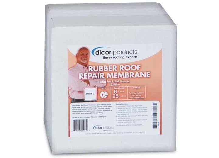 6" x 25' Dicor 533RM-6 Rubber Roof Repair Tape for RVs