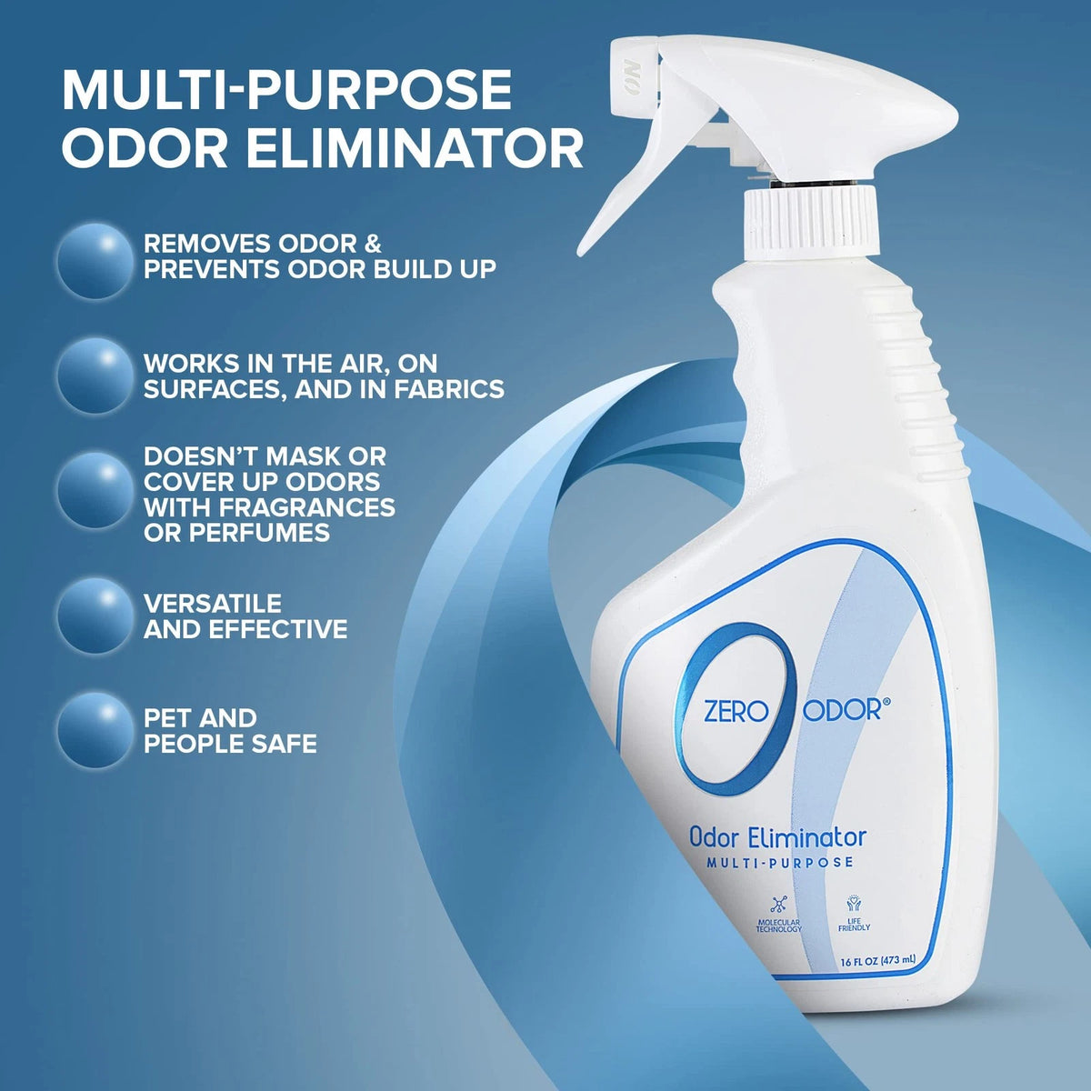Zero Odor Multi-Purpose Eliminator for Air (16 Fl Oz)