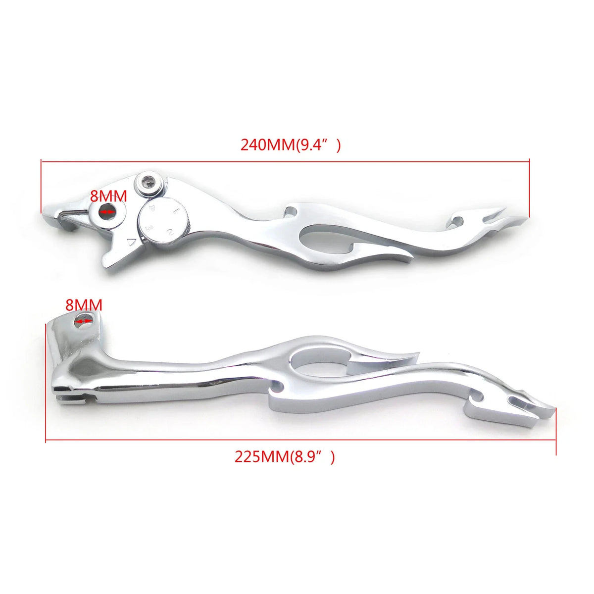 Brake Clutch Levers Hand Controls for Suzuki Katana 600 750F (1989–2007) Chrome