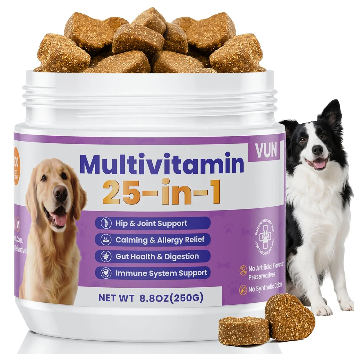 Dog Multivitamin 25 in 1 Chewable Supplements for Dogs