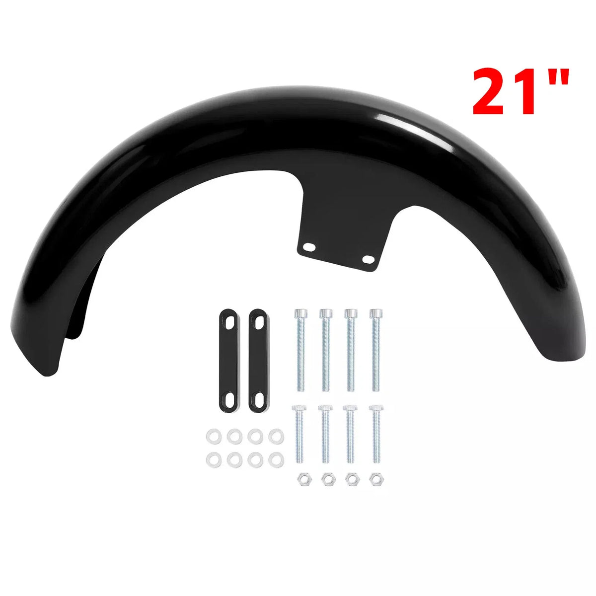21" Vivid Black Wrap Front Fender for Harley Touring Road Glide (1997–2013)
