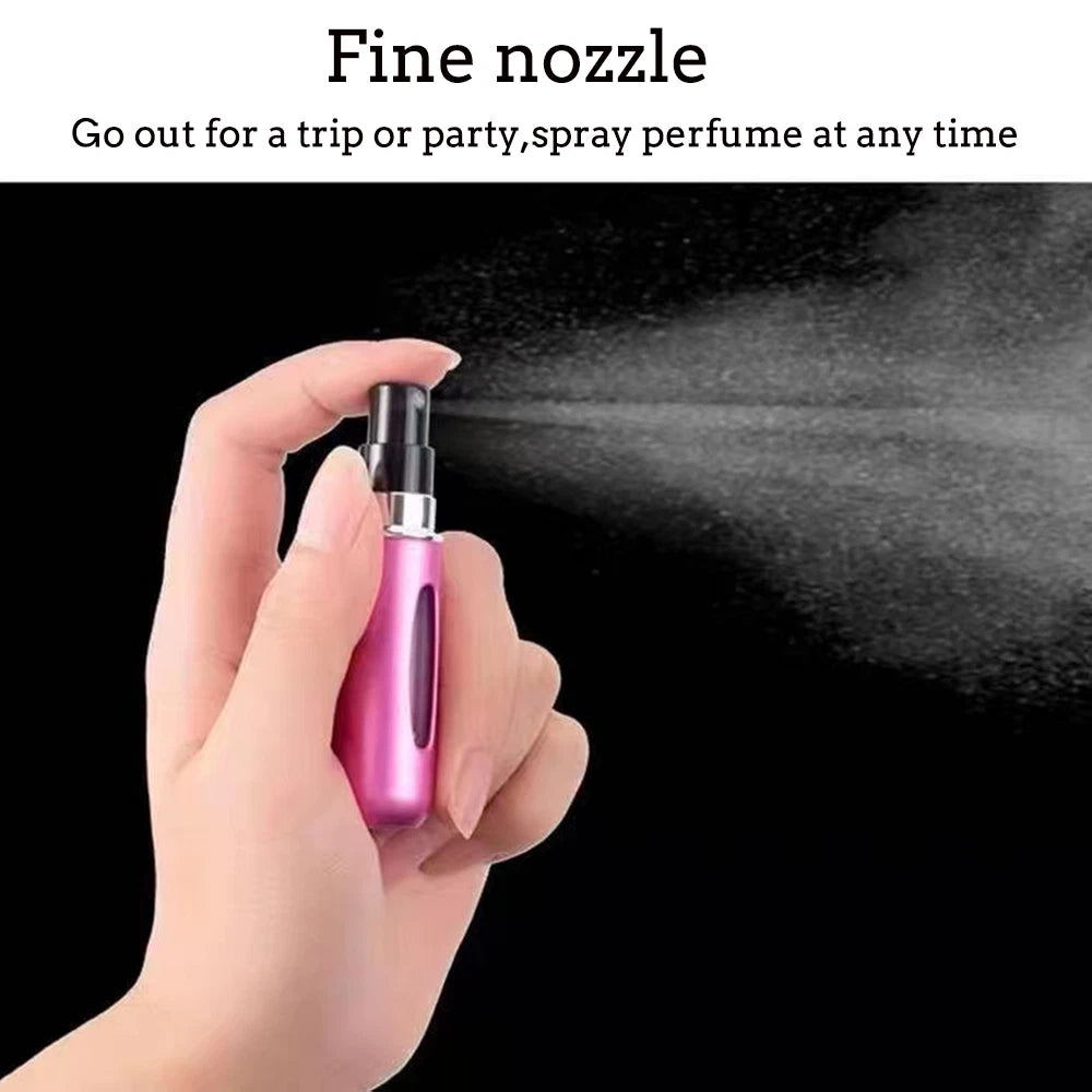 5X Refillable Travel Perfume Atomizer Spray Bottle 5ML/8ML
