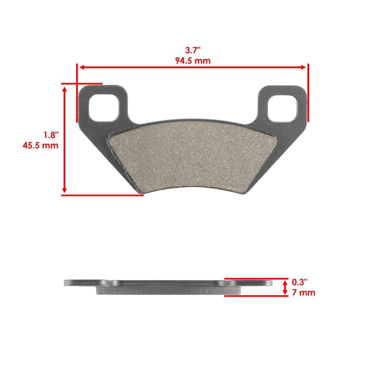 Set of 4 Front Rear Brake Pads for Arctic Cat ATV 350 (2012) HU1762MP121LR