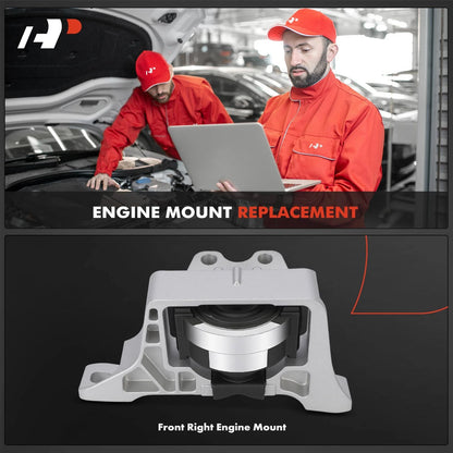 Front Passenger Side Engine Motor Mount for Mazda 3 3 Sport (2011–2013) BBM239060A, A4447