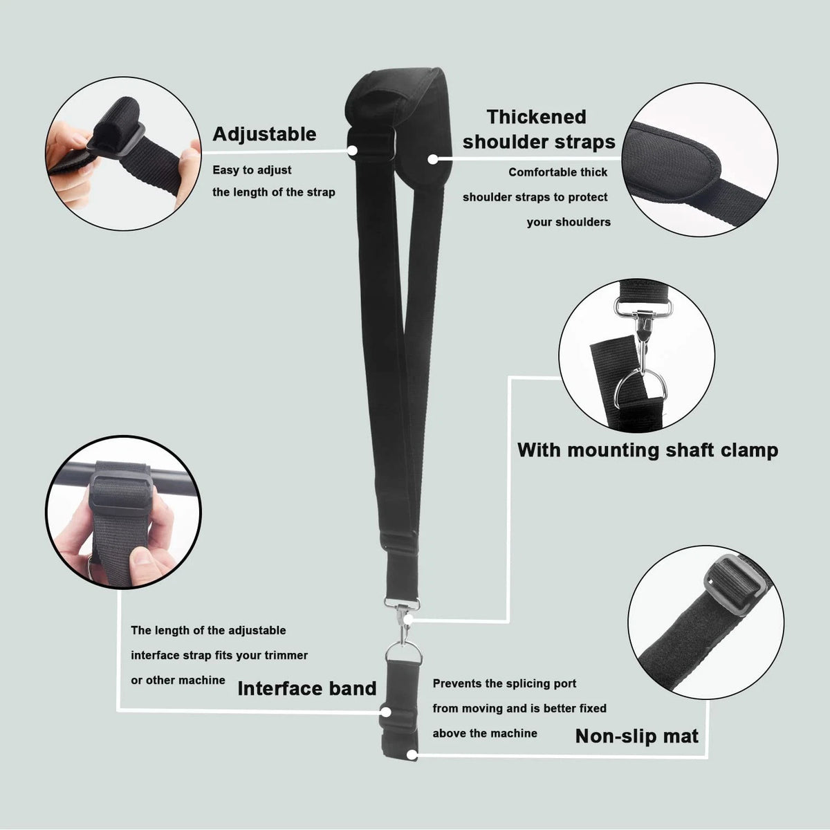 Trimmer Strap for Weed Eater Shoulder Harness