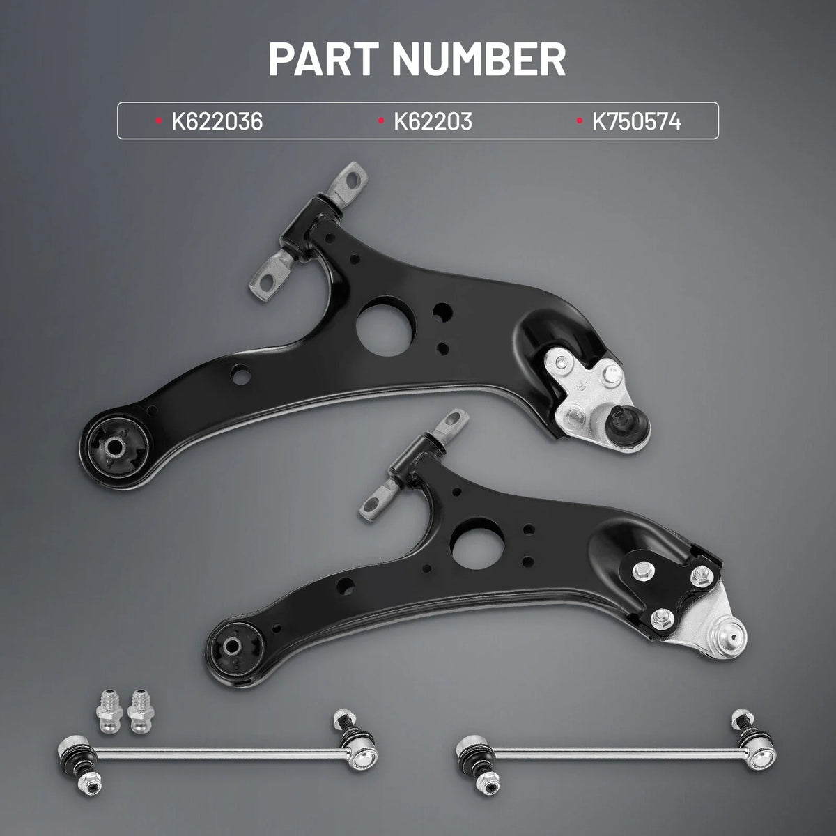Front Lower Control Arms with Ball Joint for 2011-2020 Toyota Sienna