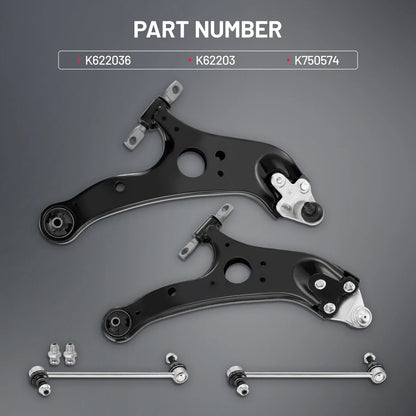 Front Lower Control Arms with Ball Joint for 2011-2020 Toyota Sienna