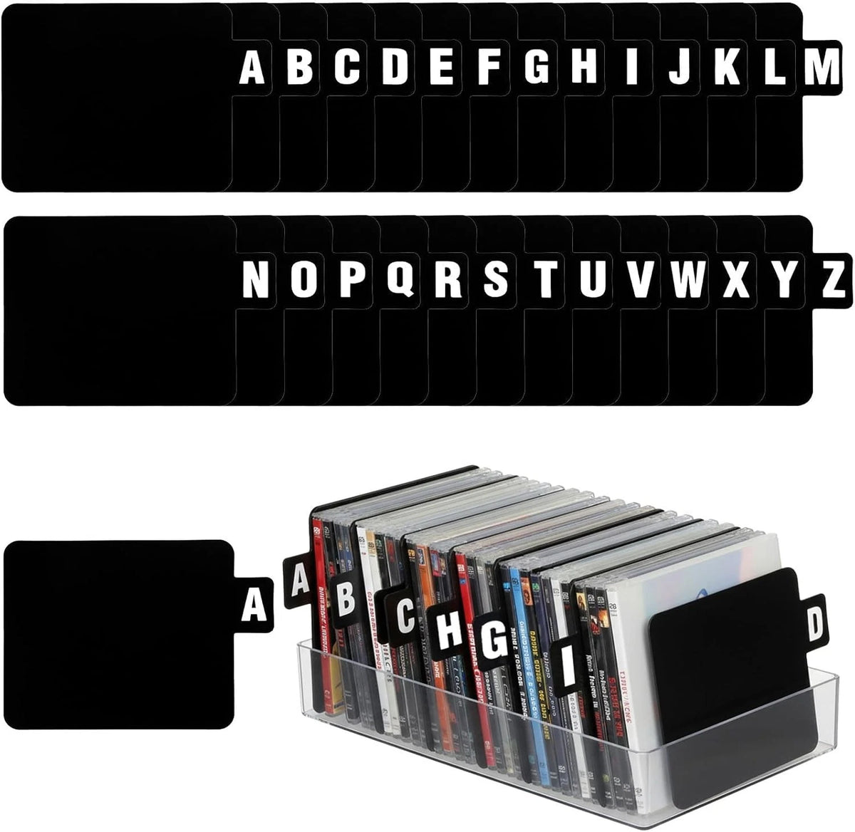 26 PCS Vinyl Record Dividers A-Z for Record Organizer