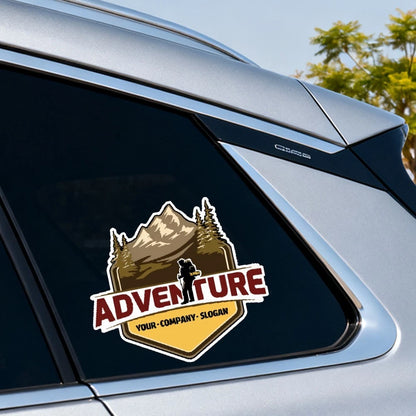 Adventure-themed waterproof stickers for luggage, refrigerator, wall