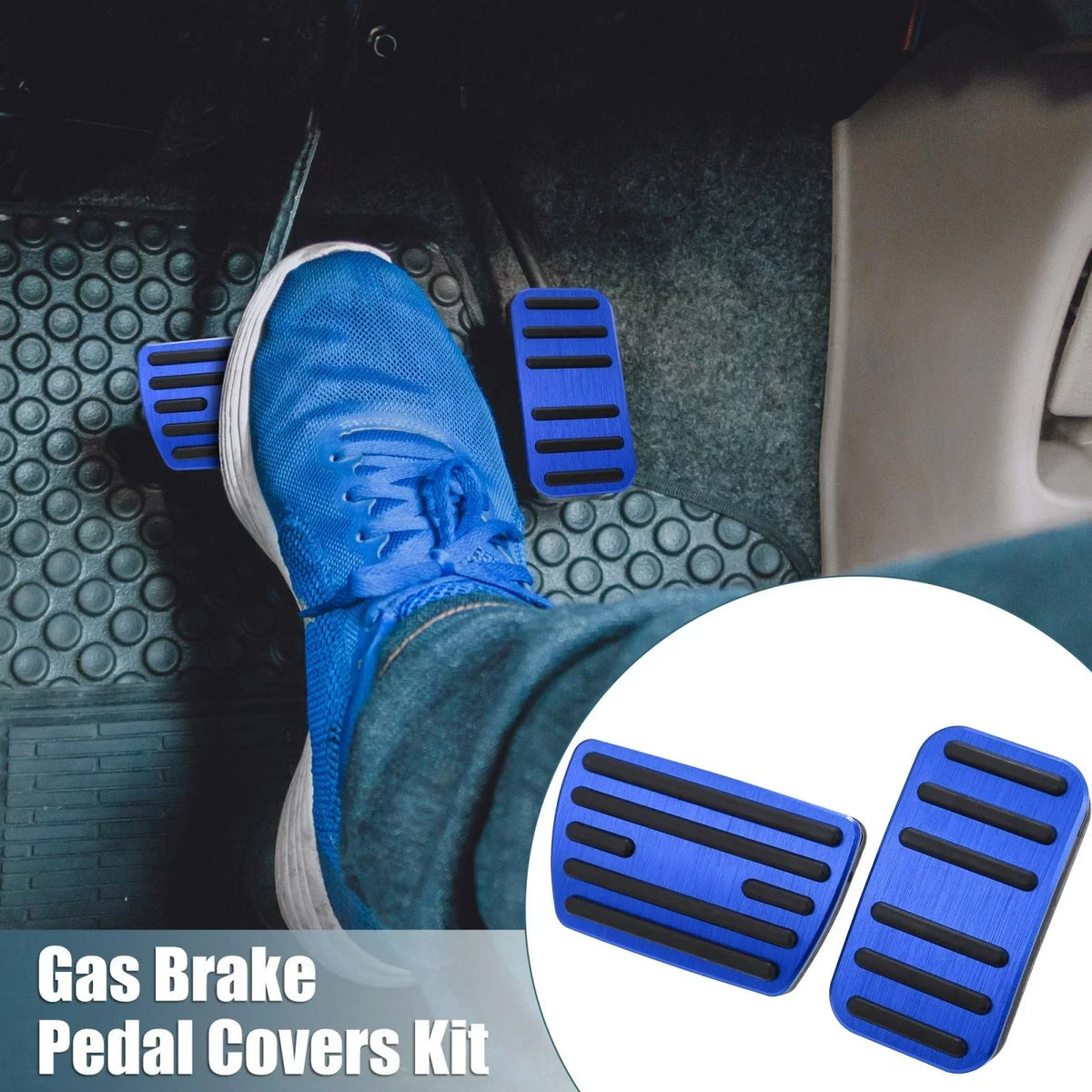 Gas Brake Pedal Cover Kit for Honda Civic (2016–2021) Blue