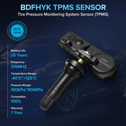 Tire Pressure Sensor for BMW 328xi 335xi (2007–2008) (Set of 4)