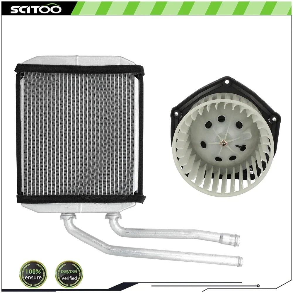 A/C Heater Blower Motor & Heater Core for GMC C2500 C3500 (1997–2000)