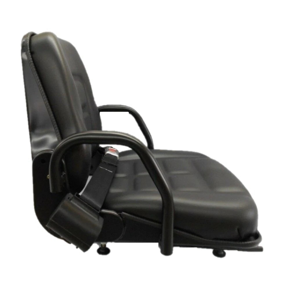 Black Vinyl Seat with Fold Down Back Rest for ZTR Forklift