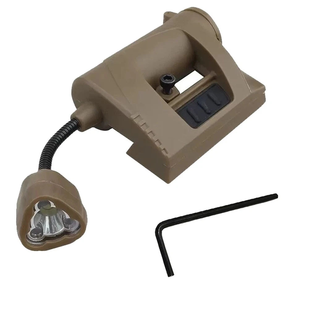 Flashlight Rail Light for MPLS Tactical Helmet