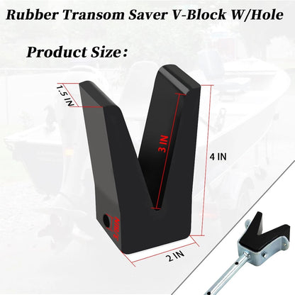 Rubber Transom Saver V-Block for Tracker Marine Y-Frame (181440)