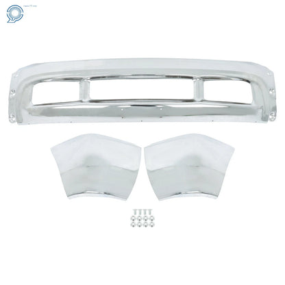 Steel Split Front Bumper Covers for Ford F-250 F-350 Super Duty (1999–2004) Chrome