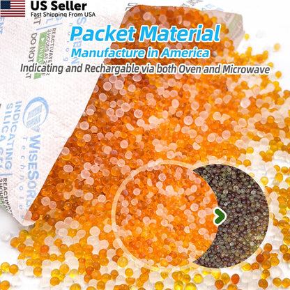 10 Pack Rechargeable Silica Gel Packets for Moisture Control