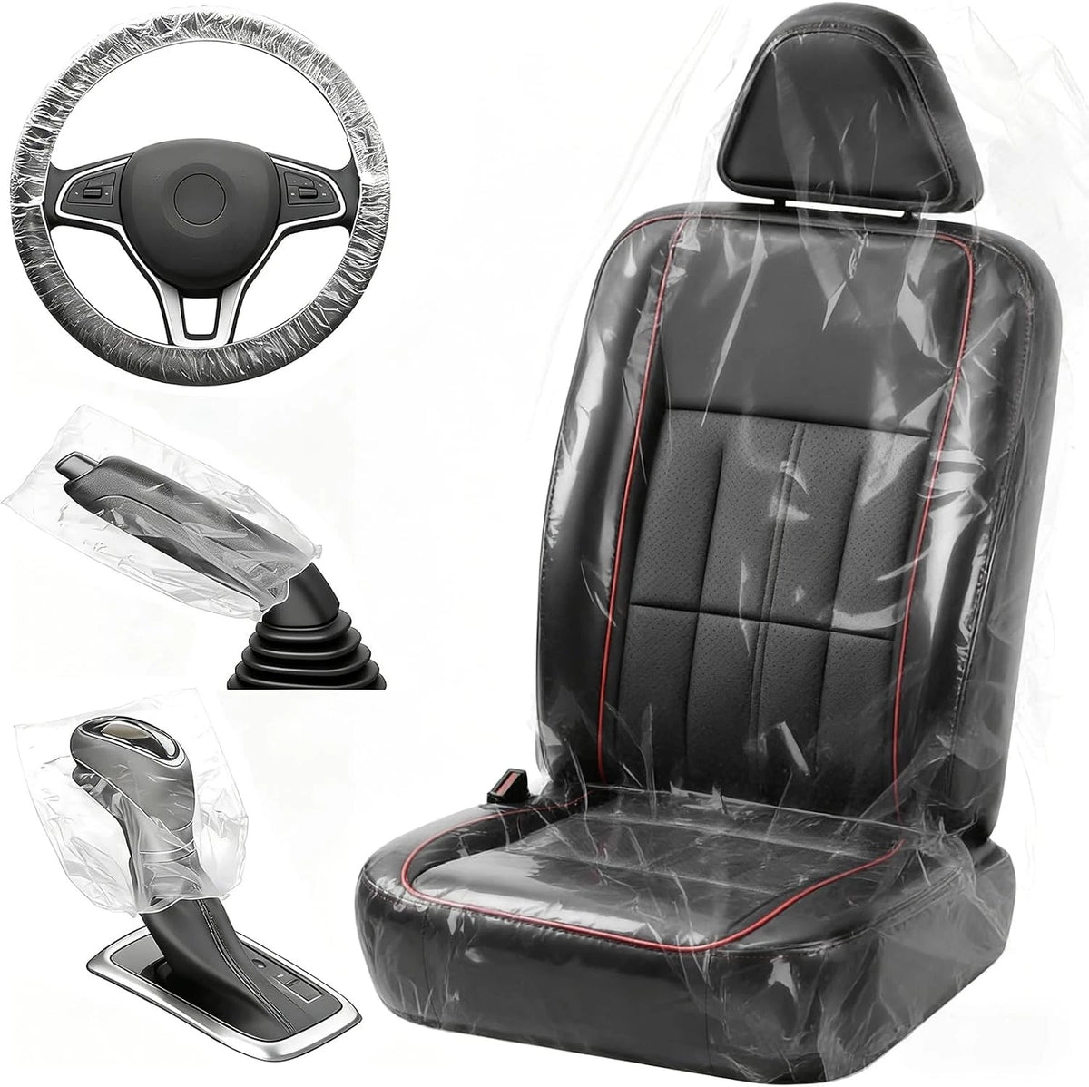 Set of 330 Disposable Car Seat Covers for Vehicle Protection