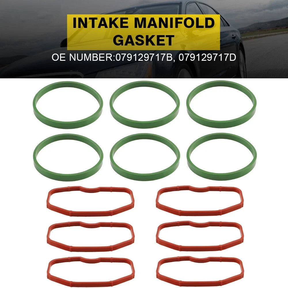 Set of 12 Intake Manifold Gaskets for Audi A6 Quattro (1998–2005)